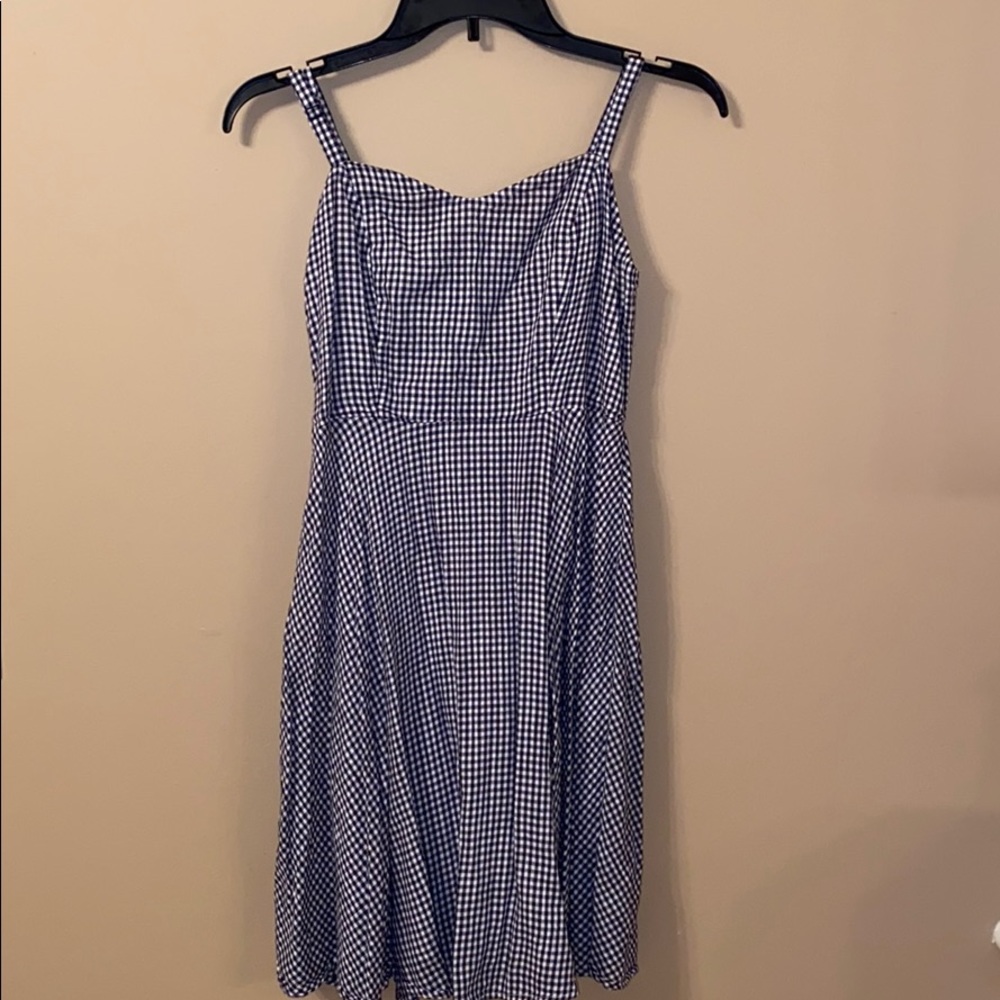 Black & White Plaid Skater Dress.